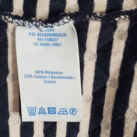 Boden Size 12 Dress Dotty Day Quilted Shift Polka Dot Zip Back Pockets Navy - Picture 12 of 13